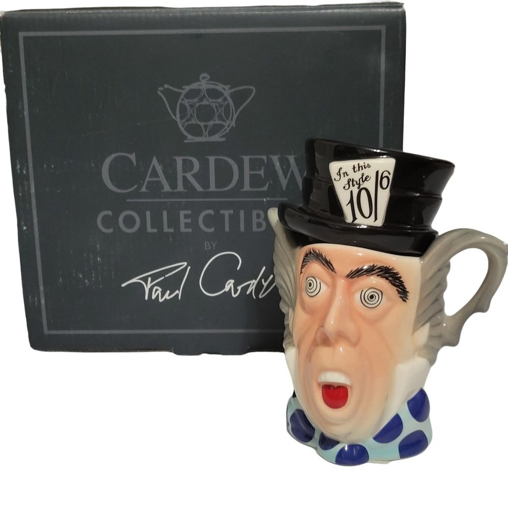 Paul Cardew Alice In Wonderland Miniature Mad Hatter Porcelain Collectors Teapot